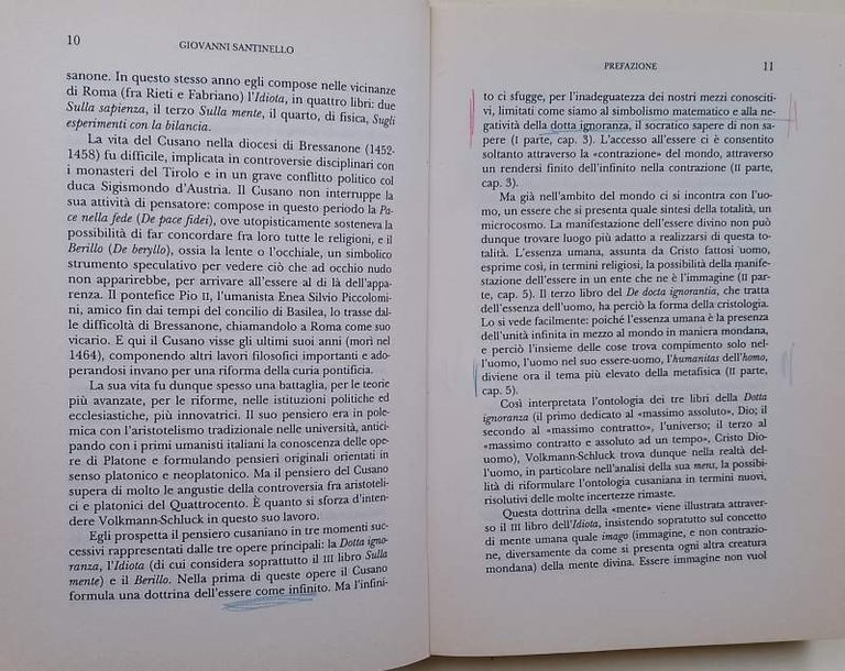 NICOLO' CUSANO-LA FILOSOFIA NEL TRAPASSO DAL MEDIOEVO ALL'ETA' MODERNA(1993)