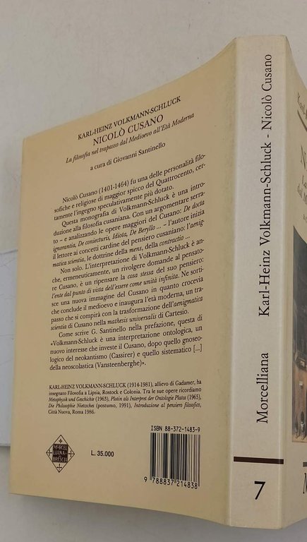 NICOLO' CUSANO-LA FILOSOFIA NEL TRAPASSO DAL MEDIOEVO ALL'ETA' MODERNA(1993)