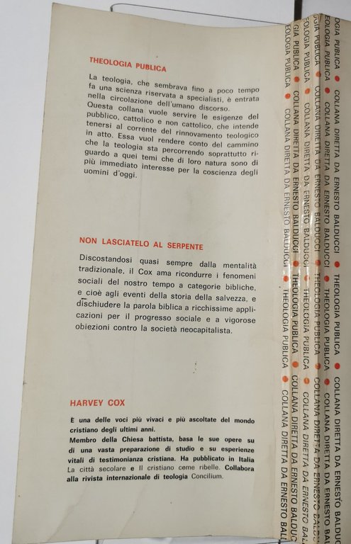 Non lasciatelo al serpente