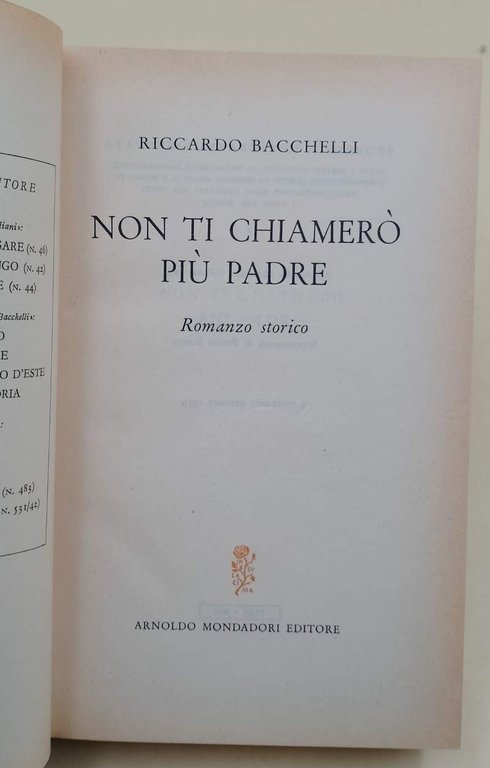 NON TI CHIAMERO' PIU PADRE(1959)