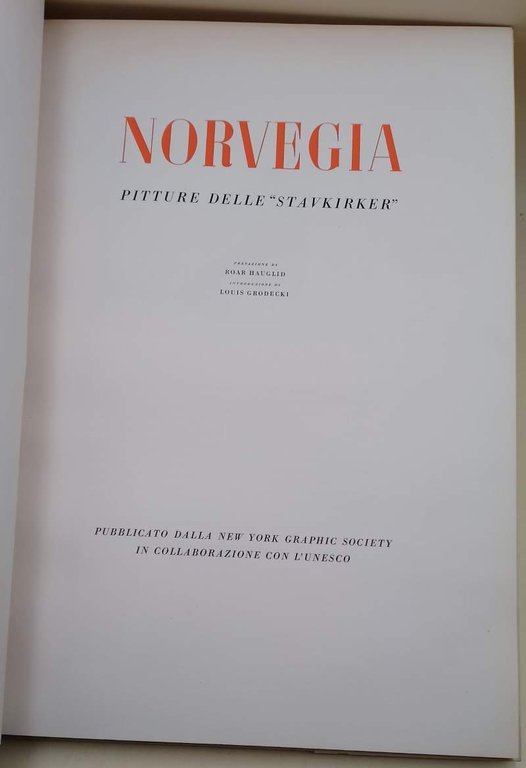 NORVEGIA- PITTURE DELLE STAVKIRKER(1955)