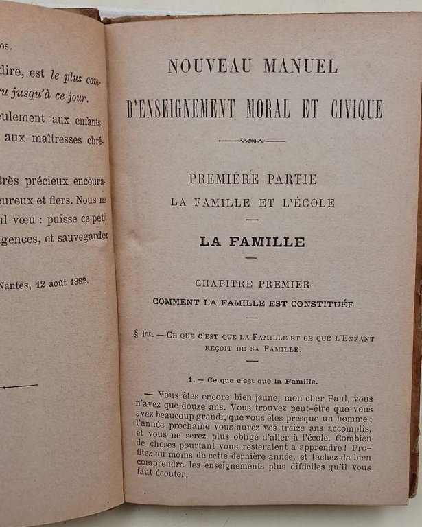 NOUVEAU MANUEL D'ENSEIGNEMENT MORAL ET D'ENSEIGNEMENT CIVIQUE-NOTIONS D'ECONOMIE POLITIQUE & …