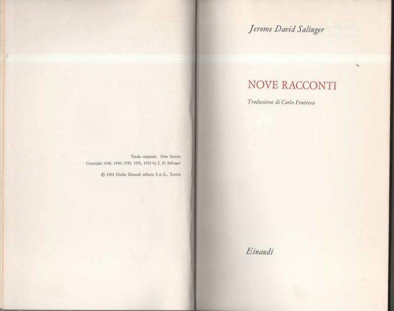 NOVE RACCONTI (1962)