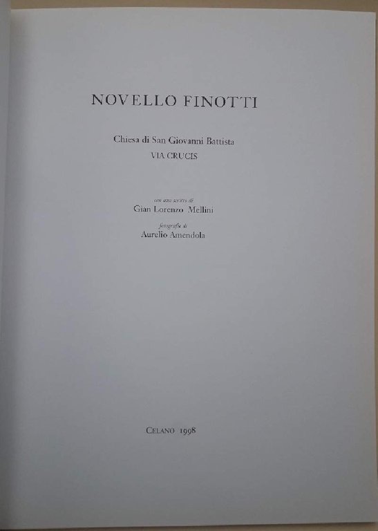 NOVELLO FINOTTI-CHIESA DI SAN GIOVANNI BATTISTA-VIA CRUCIS(1998)