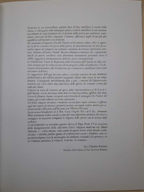 NOVELLO FINOTTI-CHIESA DI SAN GIOVANNI BATTISTA-VIA CRUCIS(1998)
