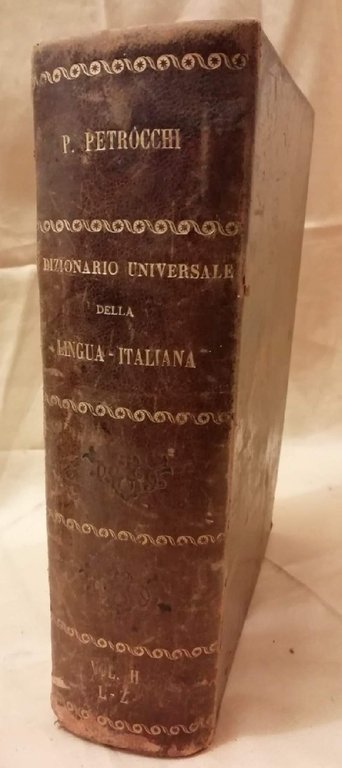 NOVO DIZIONARIO UNIVERSALE DELLA LINGUA ITALIANA Vol. II (1891)