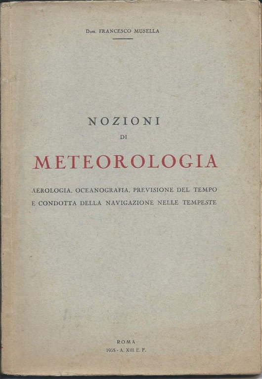 NOZIONI DI METEOROLOGIA - Aerologia, oceanografia, previsioni del tempo e … | Immagine Gallery 2