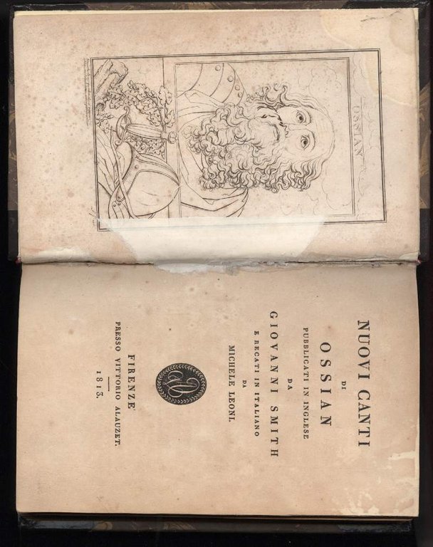 NUOVI CANTI DI OSSIAN pubblicati in inglese da Giovanni Smith …