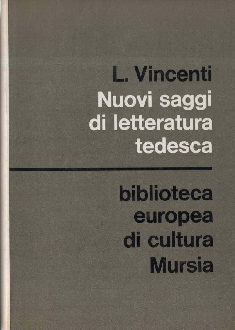 NUOVI SAGGI DI LETTERATURA TEDESCA (1968)