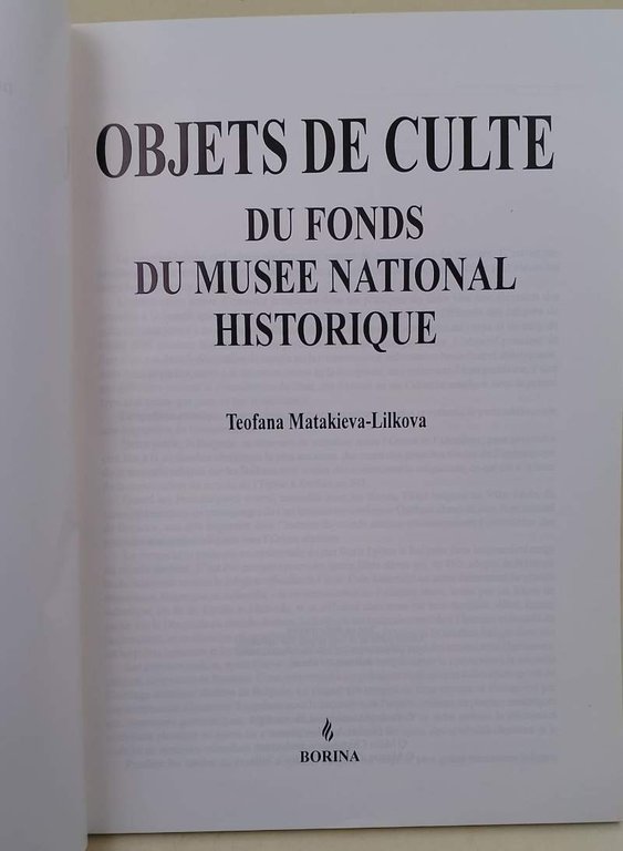 OBJECTS DE CULTE DU FONDS DU MUSEE NATIONAL HISTORIQUE( 1995)