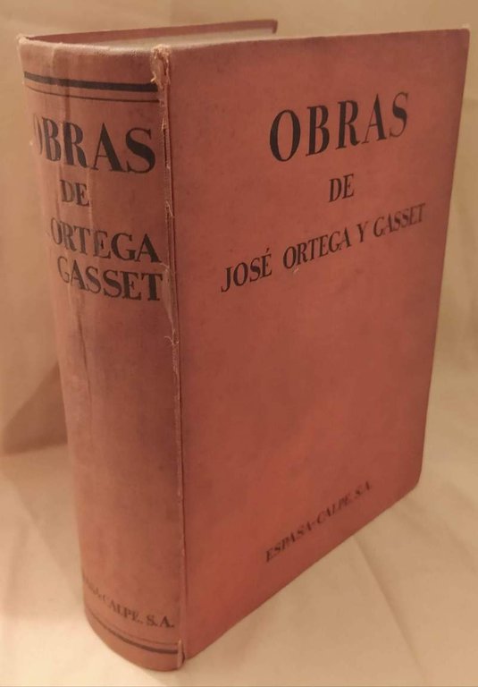 OBRAS DE JOSE' ORTEGA Y GASSET (1932)