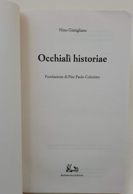 OCCHIALI' HISTORIAE(1990)