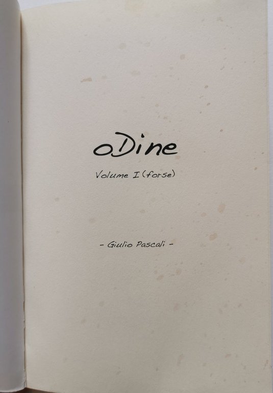 Odine-volume I (forse)
