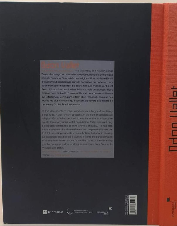 ODON VALLET-BIOGRAPHIE PHILANTROPIQUE( 2010)