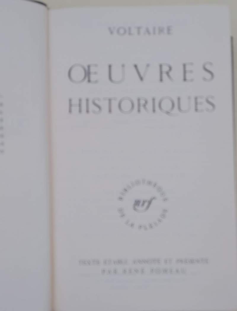 OEUVRES HISTORIQUES - 1962