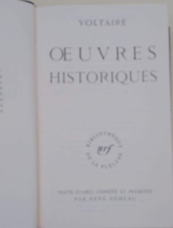 OEUVRES HISTORIQUES - 1962