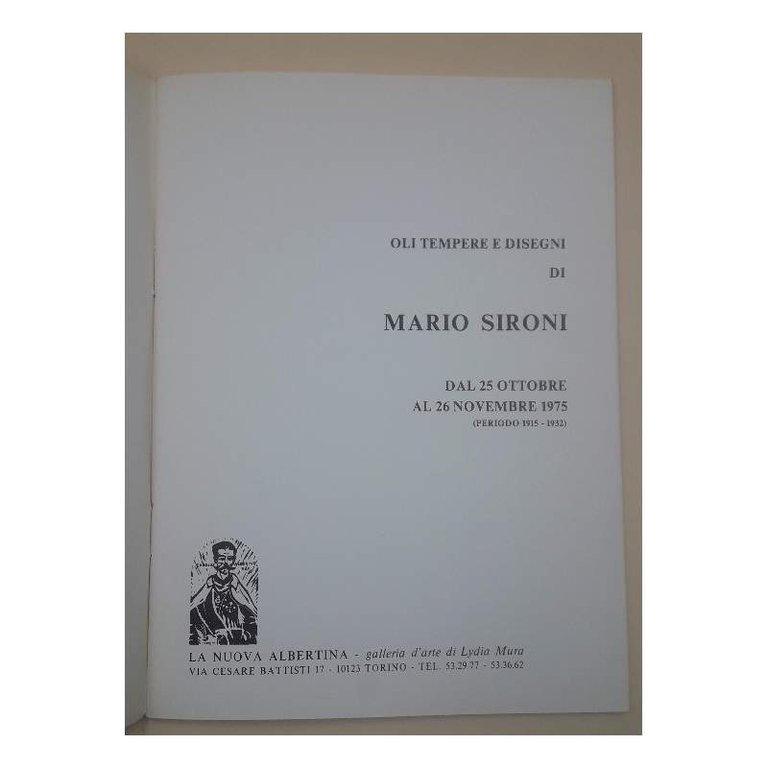 OLI E TEMPERE DI MARIO SIRONI(1975)