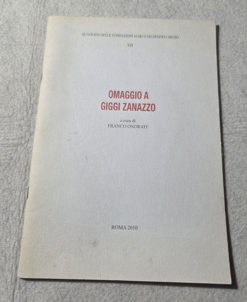 Omaggio a Gigi Zanazzo | Immagine principale