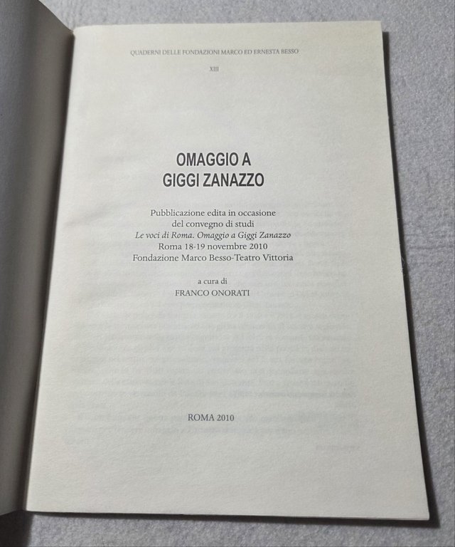 Omaggio a Gigi Zanazzo | Immagine Gallery 2