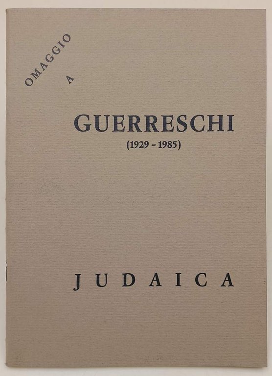 OMAGGIO A GIUSEPPE GUERRESCHI(1929-1985)- JUDAICA 20 DISEGNI(1986)