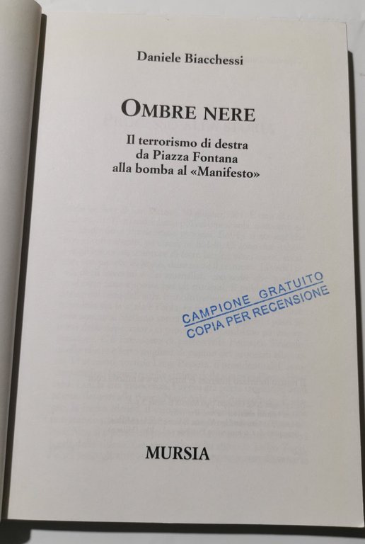 Ombre nere - Il terrorismo di destra da Piazza Fontana …