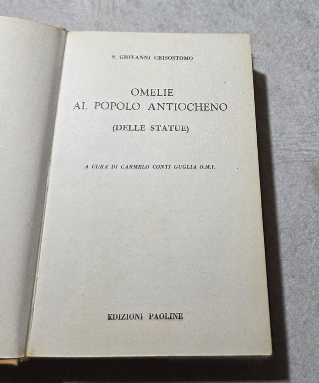 Omelie al popolo antiocheno ( delle statue ) | Immagine Gallery 2