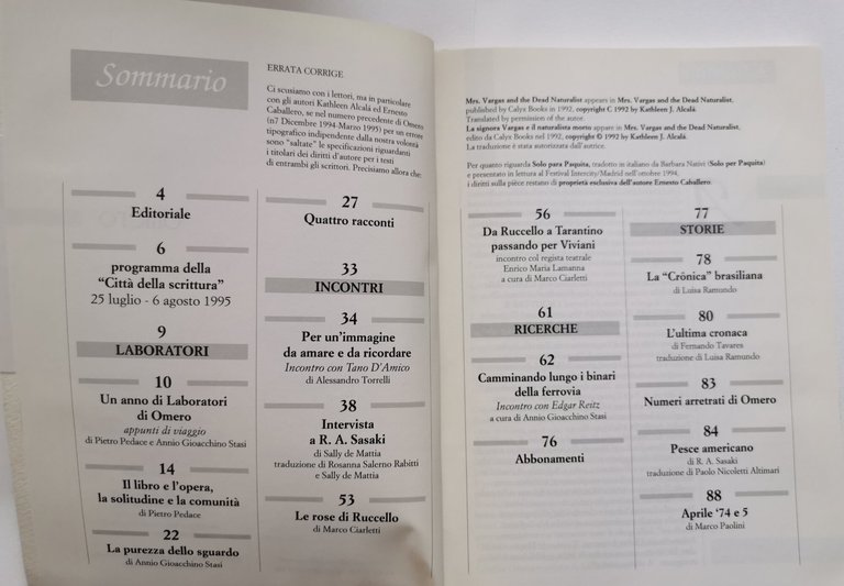 Omero - la rivista della scrittura creativa