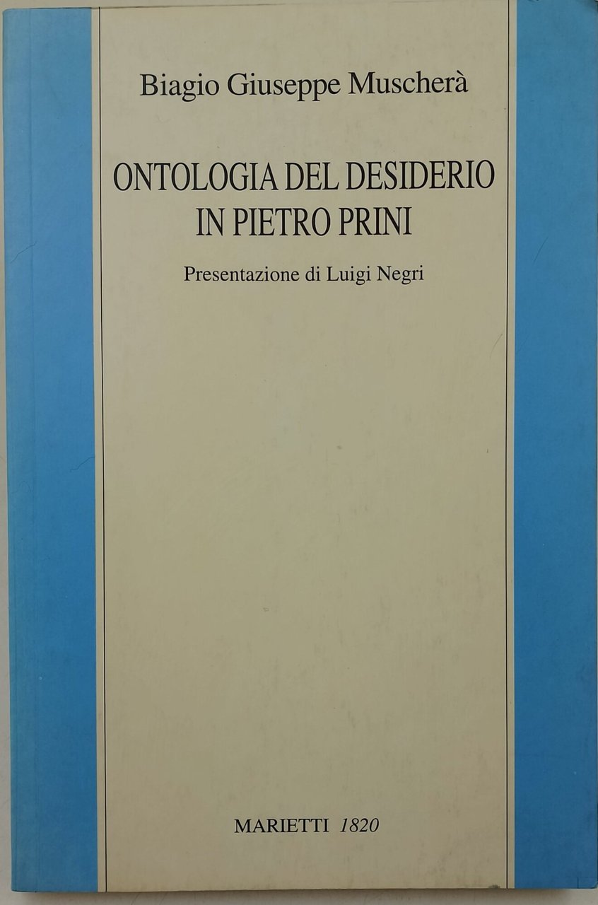 Ontologia del desiderio in Pietro Prini