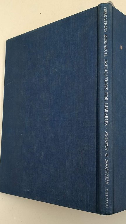 OPERATIONS RESEARCH: IMPLICATIONS FOR LIBRARIES( 1971)