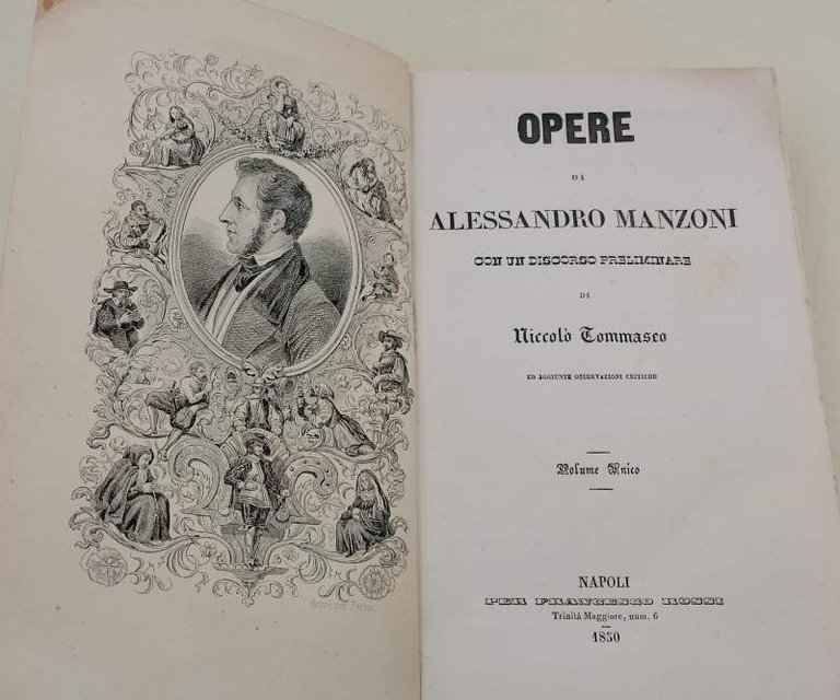 OPERE DI ALESSANDRO MANZONI CON UN DISCORSO PRELIMINARE DI NICCOLOì …