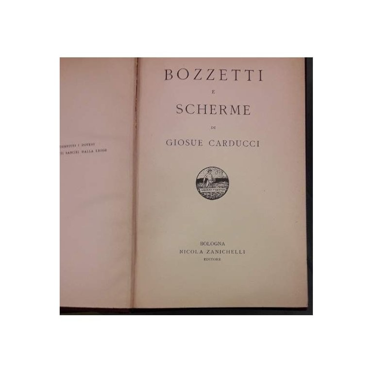 OPERE DI GIOSUE' CARDUCCI (1926)
