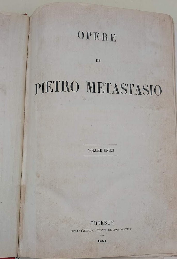 OPERE DI PIETRO METASTASIO(1857)