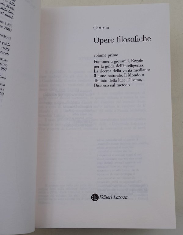Opere filosofiche voll. I, II e III