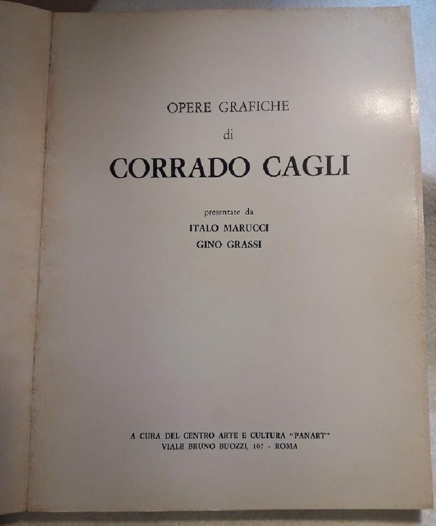 OPERE GRAFICHE DI CORRADO CAGLI(anni '70)
