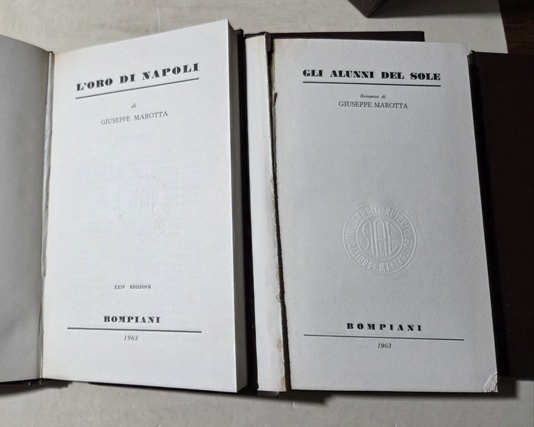 Opere : L'oro di Napoli - Gli alunni del sole …