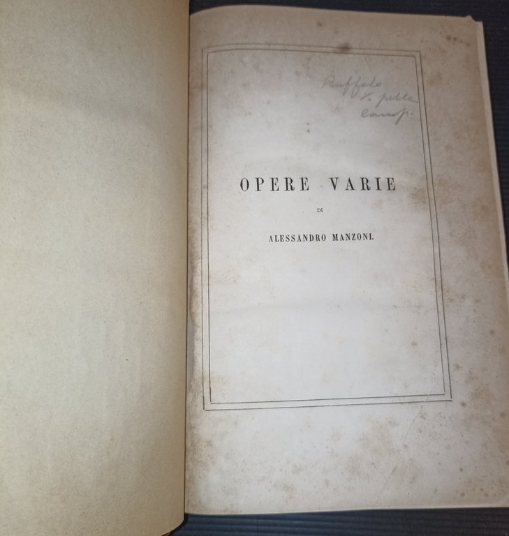 Opere varie