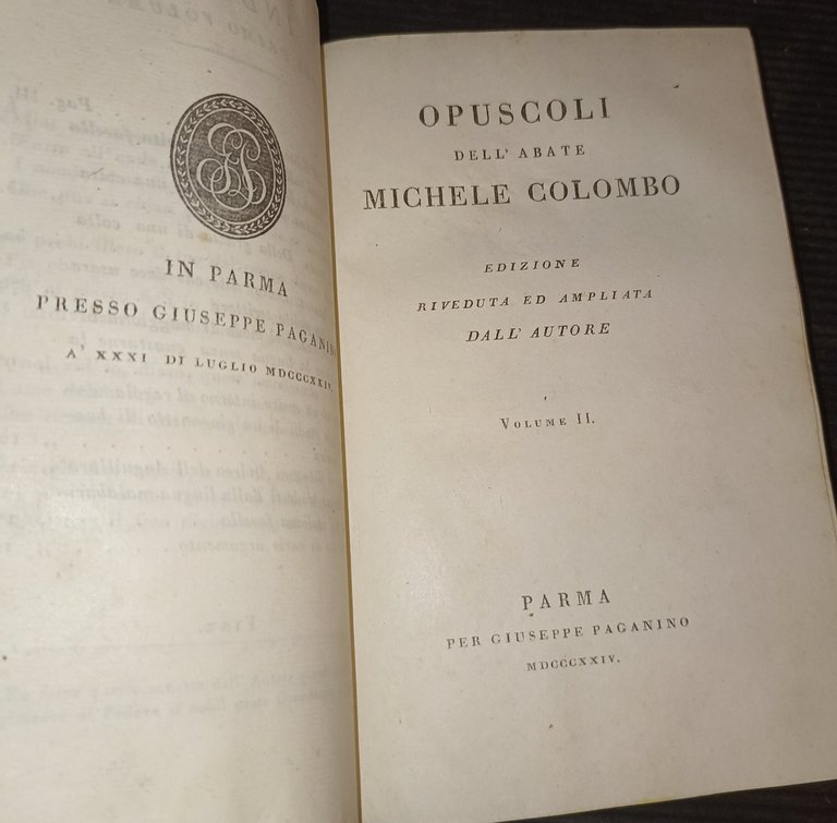 Opuscoli dell'abate Michele Colombo