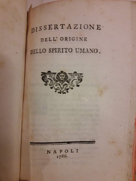 OPUSCOLO FILOSOFICO DELL' ORIGINE DELLE COSE secondo la tradizione di … | Immagine Gallery 10