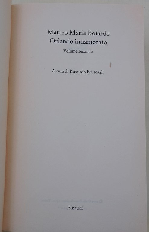 Orlando innamorato-2 voll.