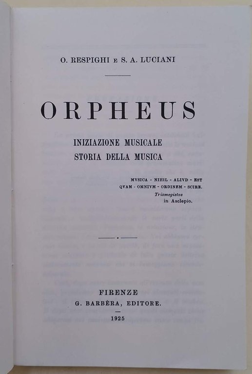 ORPHEUS (1981)