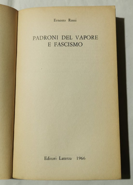 Padroni del vapore e fascismo