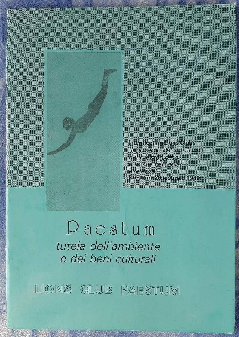 PAESTUM TUTELA DELL'AMBIENTE E DEI BENI CULTURALI(1989)
