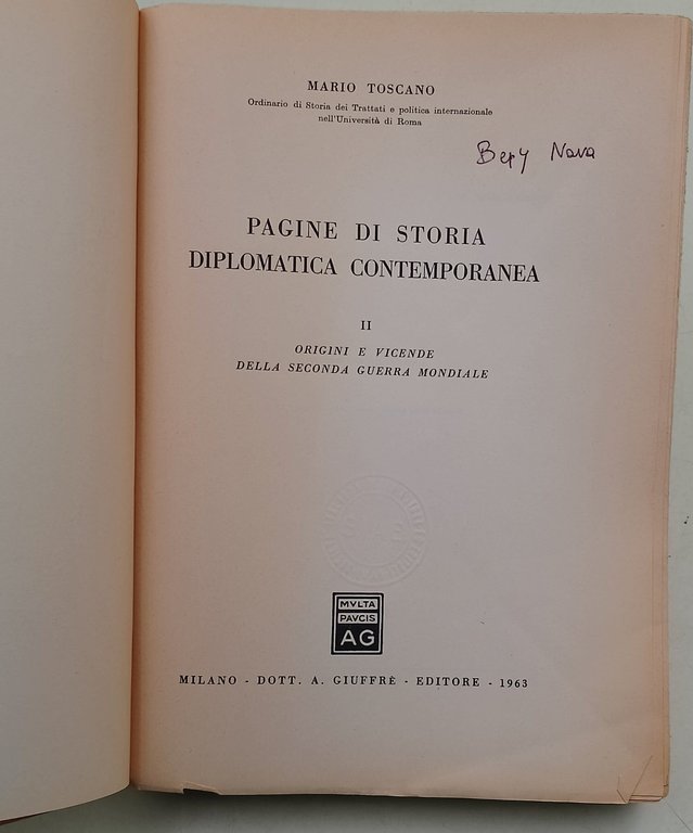 Pagine di storia diplomatica contemporanea- II- origini e vicende della … | Immagine Gallery 2