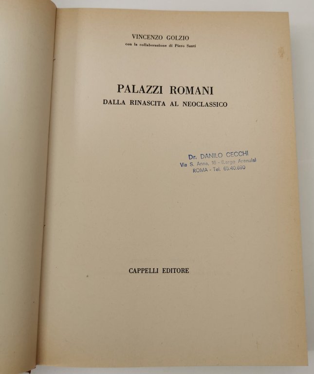 Palazzi romani - Dalla rinascita al neoclassico