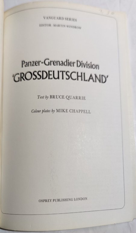 Panzer- Grenadier Division " Grossdeutschland"