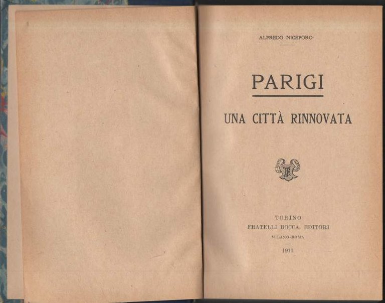 PARIGI UNA CITTÀ RINNOVATA (1911)