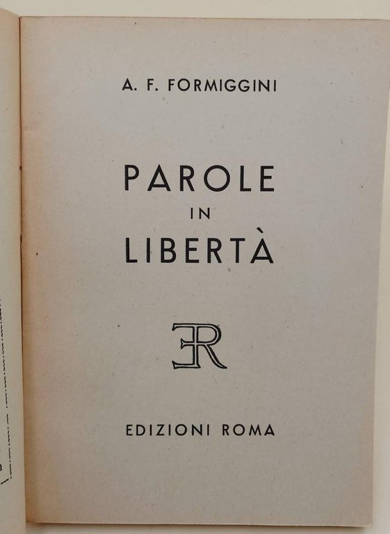 PAROLE IN LIBERTA'(1945)