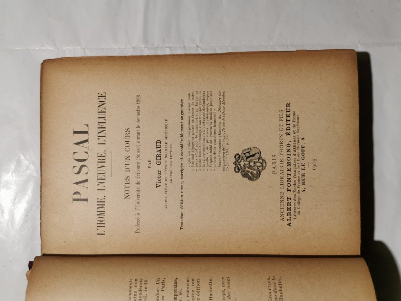 Pascal - L'homme, l'oeuvre, l'influence | Immagine principale