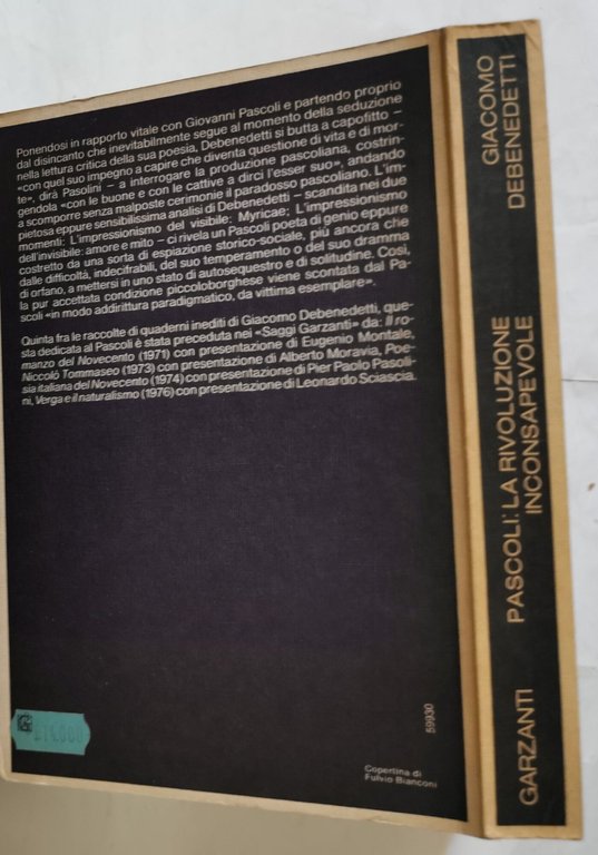 Pascoli: la rivoluzione inconsapevole - Quaderni inediti
