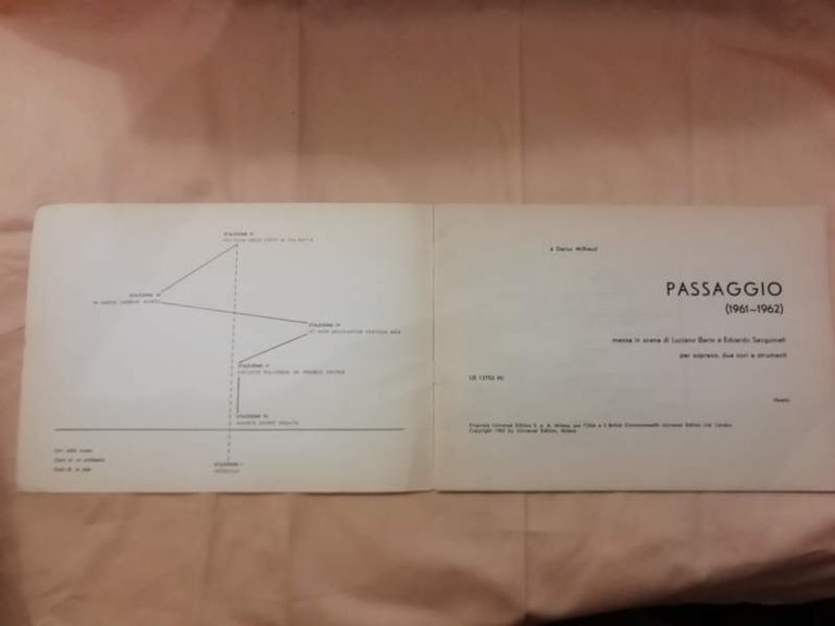 PASSAGGIO (1961-1962)- Messa in scena di Luciano Berio e Edoardo …